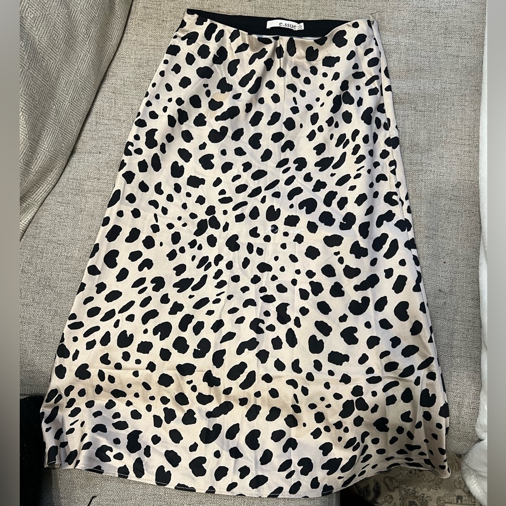 Satin printed skirt - women - Picture 1 of 1